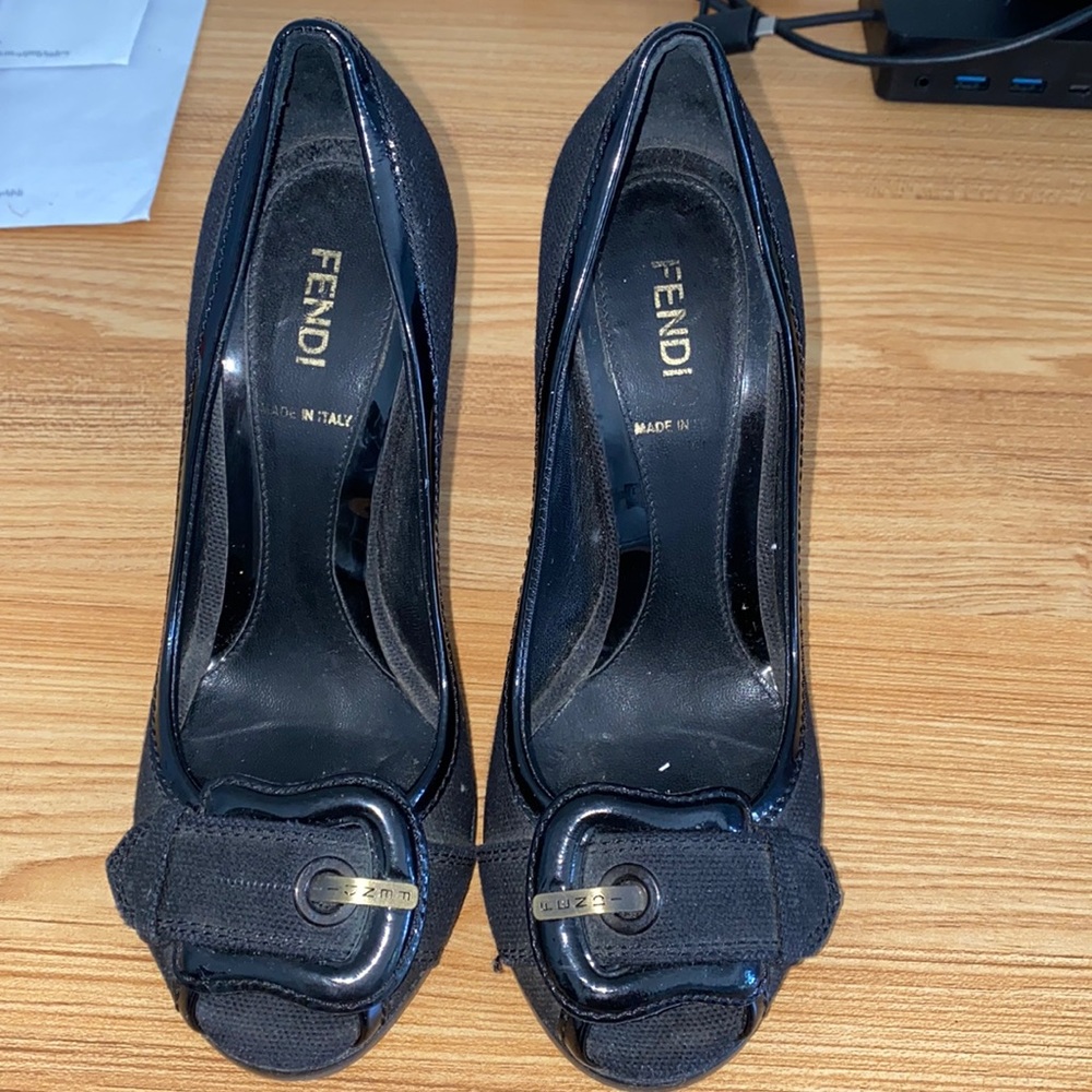 Authentic 2000s Fendi buckle heels
